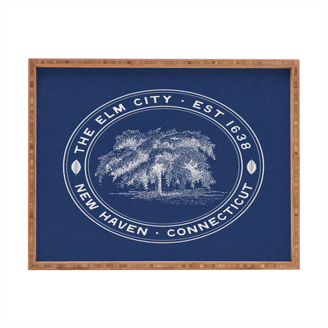 Society6 Design Studio The Elm City Seal Rectangular Tray