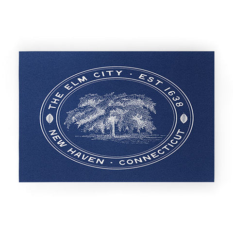 Society6 Design Studio The Elm City Seal Welcome Mat