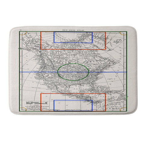 Society6 Design Studio Three Nations One Pitch Memory Foam Bath Mat