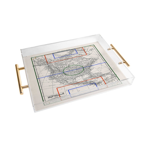 Society6 Design Studio Three Nations One Pitch Acrylic Tray