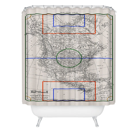 Society6 Design Studio Three Nations One Pitch Shower Curtain