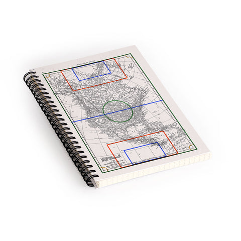 Society6 Design Studio Three Nations One Pitch Spiral Notebook
