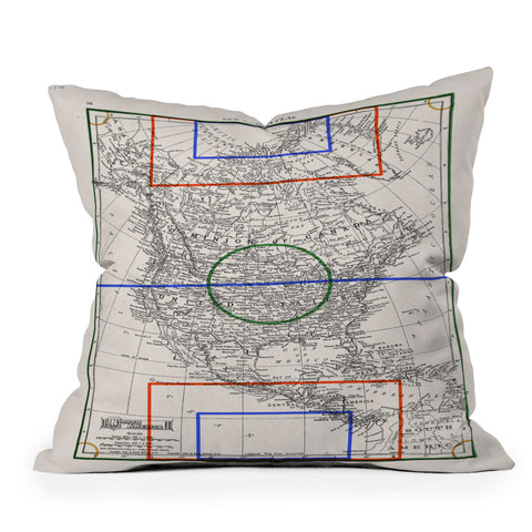 Society6 Design Studio Three Nations One Pitch Throw Pillow