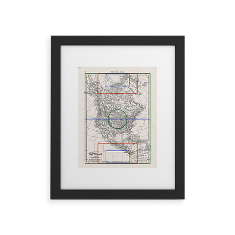 Society6 Design Studio Three Nations One Pitch Framed Art Print
