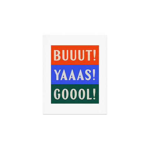 Society6 Design Studio Trilingual Goal Art Print