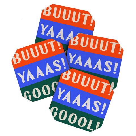 Society6 Design Studio Trilingual Goal Coaster Set