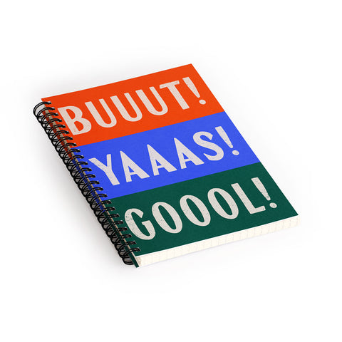 Society6 Design Studio Trilingual Goal Spiral Notebook