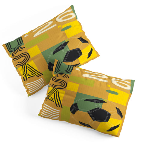 Society6 Design Studio USA 26 Soccer Poster 5 Color Pillow Shams
