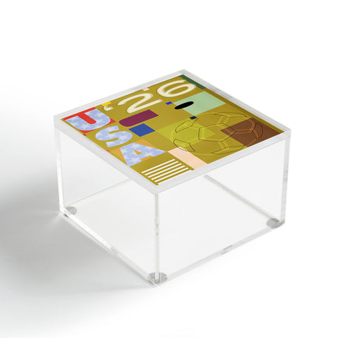 Society6 Design Studio USA 26 Soccer Poster Full Color Acrylic Box