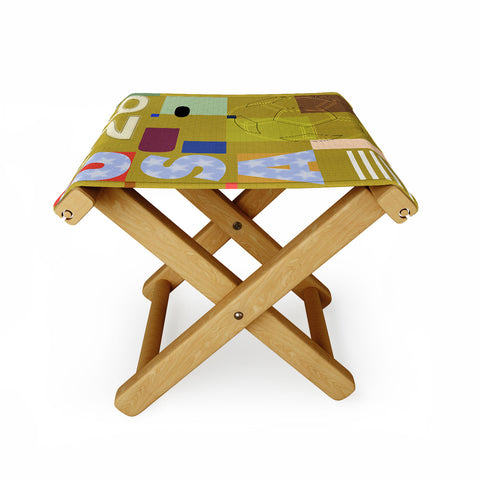 Society6 Design Studio USA 26 Soccer Poster Full Color Folding Stool