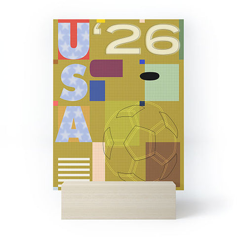 Society6 Design Studio USA 26 Soccer Poster Full Color Mini Art Print