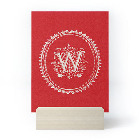 Society6 Design Studio W Monogram Mini Art Print