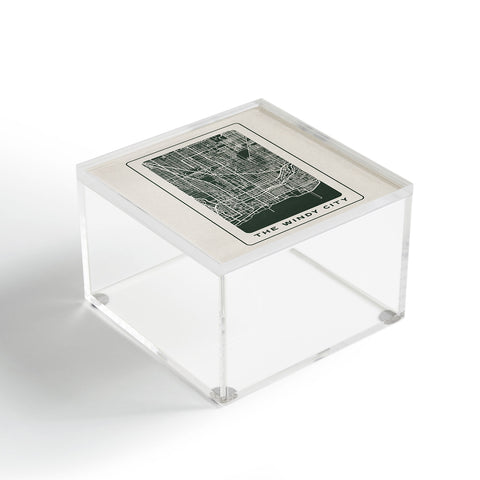 Society6 Design Studio Windy City Map Acrylic Box
