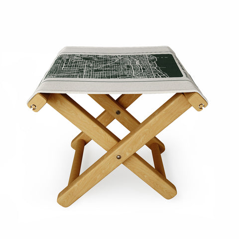 Society6 Design Studio Windy City Map Folding Stool