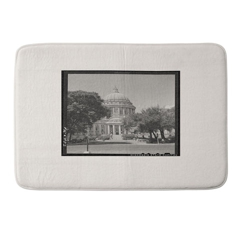 Society6 Design Studio Wisconsin State Capitol Memory Foam Bath Mat