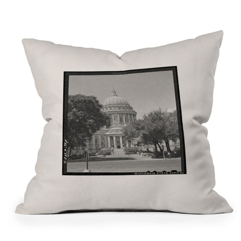 Society6 Design Studio Wisconsin State Capitol Outdoor Throw Pillow