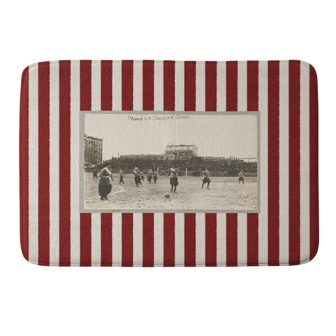 Society6 Design Studio Womens Soccer Game Memory Foam Bath Mat