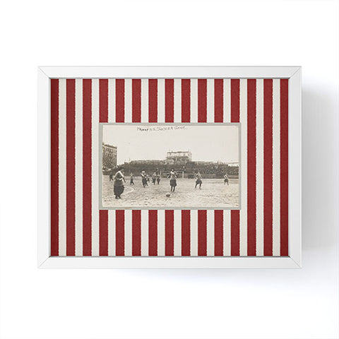 Society6 Design Studio Womens Soccer Game Framed Mini Art Print