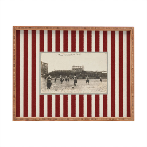 Society6 Design Studio Womens Soccer Game Rectangular Tray