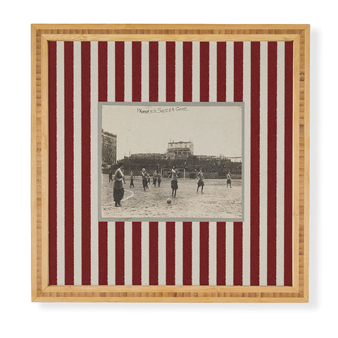 Society6 Design Studio Womens Soccer Game Framed Wall Art