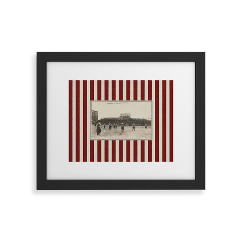 Society6 Design Studio Womens Soccer Game Framed Art Print