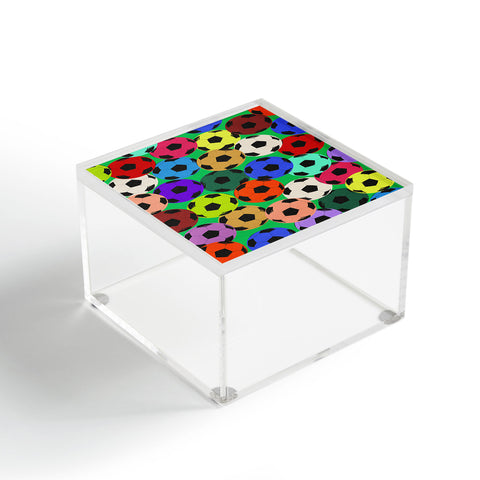 Society6 Design Studio World Cup Football Rainbow Acrylic Box