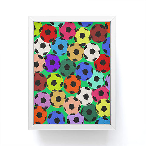 Society6 Design Studio World Cup Football Rainbow Framed Mini Art Print