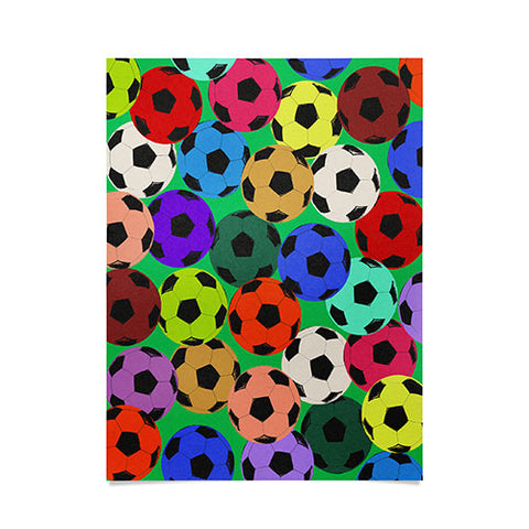 Society6 Design Studio World Cup Football Rainbow Poster