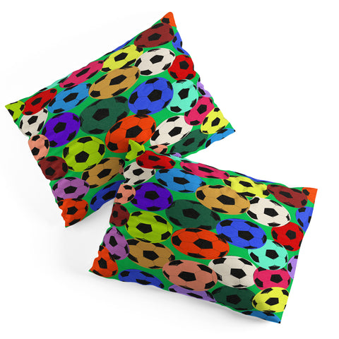 Society6 Design Studio World Cup Football Rainbow Pillow Shams