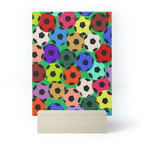 Society6 Design Studio World Cup Football Rainbow Mini Art Print