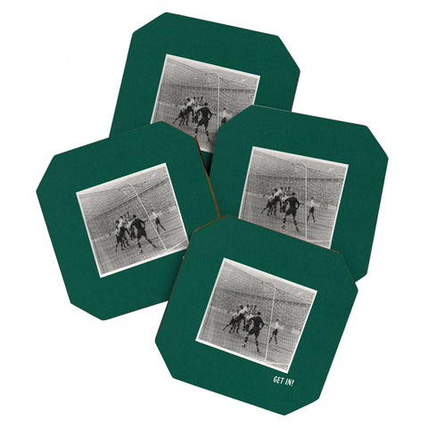 Society6 Design Studio World Cup Get In Coaster Set