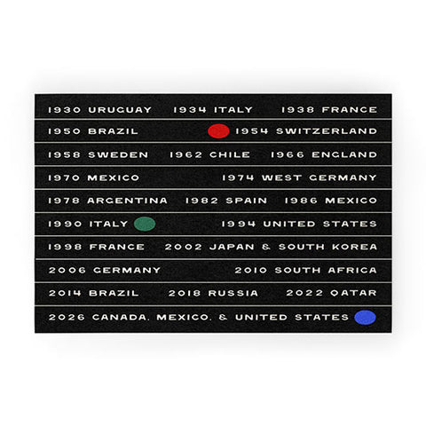 Society6 Design Studio World Cup Since 1930 Welcome Mat