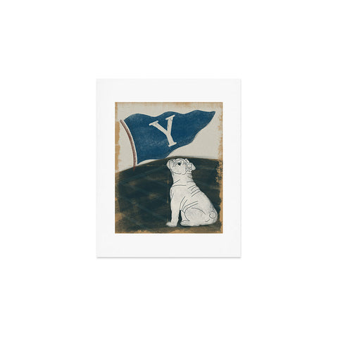 Society6 Design Studio Y Pennant Bulldog Art Print