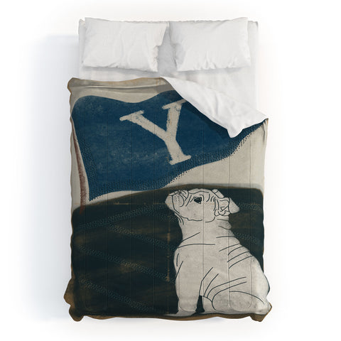 Society6 Design Studio Y Pennant Bulldog Comforter