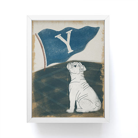 Society6 Design Studio Y Pennant Bulldog Framed Mini Art Print