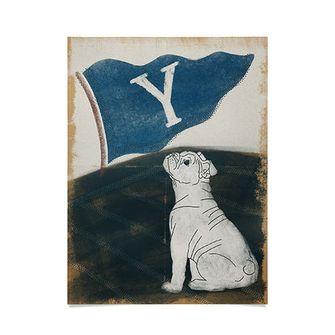 Society6 Design Studio Y Pennant Bulldog Poster