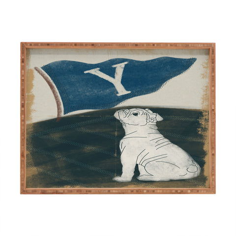 Society6 Design Studio Y Pennant Bulldog Rectangular Tray