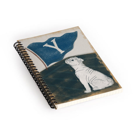 Society6 Design Studio Y Pennant Bulldog Spiral Notebook