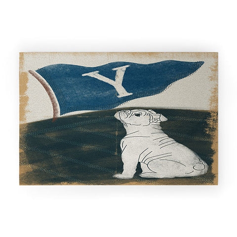 Society6 Design Studio Y Pennant Bulldog Welcome Mat