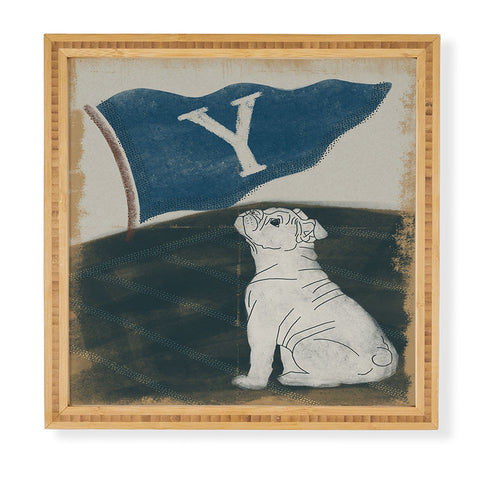 Society6 Design Studio Y Pennant Bulldog Framed Wall Art