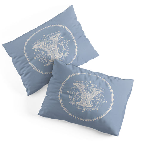 Society6 Design Studio Yale Monogram Pale Pillow Shams