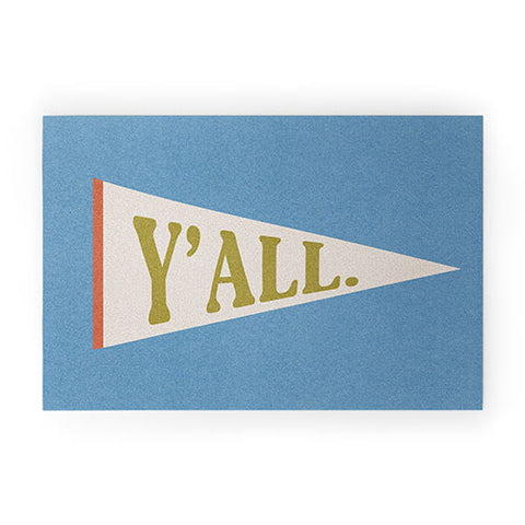 Society6 Design Studio Yall Pennant Welcome Mat
