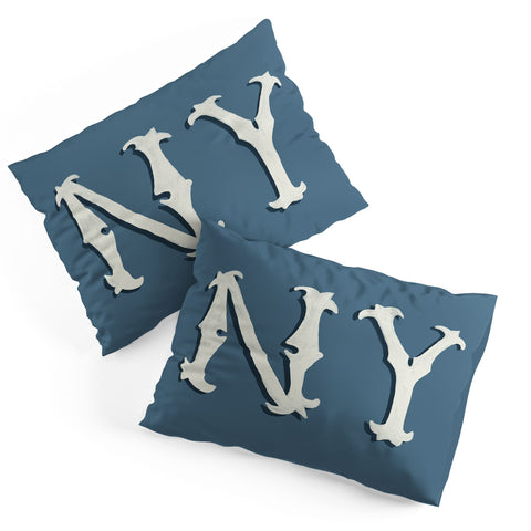 Society6 Design Studio Yonkers NY Blue Pillow Shams