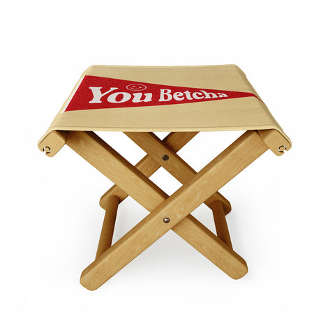 Society6 Design Studio You Betcha Folding Stool