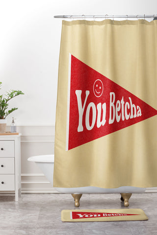 Society6 Design Studio You Betcha Shower Curtain And Mat