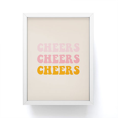 socoart cheers cheers cheers Framed Mini Art Print
