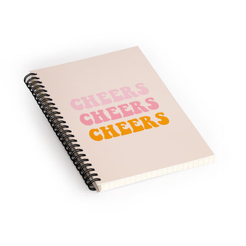 socoart cheers cheers cheers Spiral Notebook