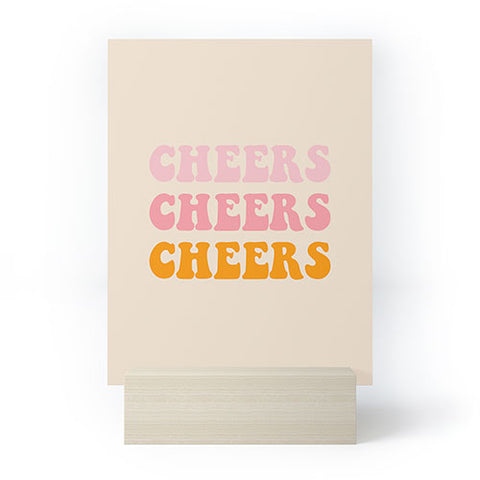 socoart cheers cheers cheers Mini Art Print