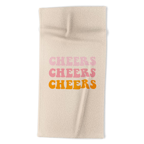socoart cheers cheers cheers Beach Towel
