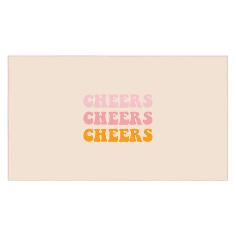socoart cheers cheers cheers Tablecloth